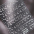3D Modern French Tip Line Nail Stickers | White Minimalist Swirl Nail Art Decals TS303