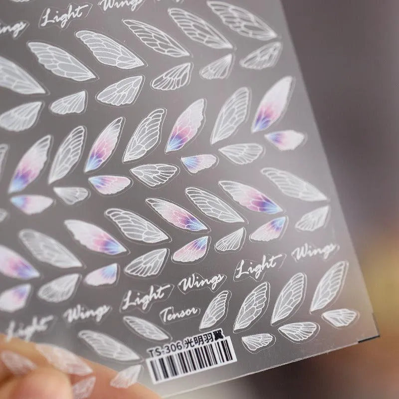 Wings Nail Art Stickers Adhesive Sticker Decals TS306