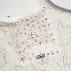 5D Pink Flowers Nail Art Stickers Floral Adhesive Slider Sticker Decals TS3080