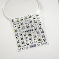 3D Panda Nail Stickers Bamboo Pandas Adhesive Sticker Nail Decals TS3116