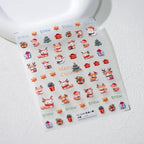 5D Christmas Nail Stickers – Reindeer, Gifts & Tree Holiday Decals TS3194