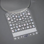 Christmas Nail Art Stickers Adhesive Slider Christmas Snowflakes Sticker Decals TS3250