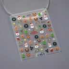 Christmas Snowman Nail Art Stickers Santa Claus Adhesive Sticker Decals TS3254