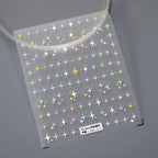 Candy Colors Stars Nail Art Stickers Colorful Cross Stars Adhesive Sticker Decals TS3311 embossed