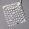3D Snowflake Nail Stickers Winter Snow Adhesive Sticker Nail Decals TS3316