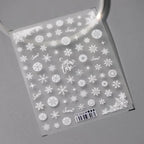 3D Snowflake Nail Stickers Winter Snow Adhesive Sticker Nail Decals TS3316