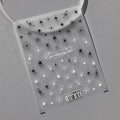 White Cross Star Nail Art Stickers Adhesive Sliders Black Stars Sticker Decals TS3320