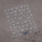 Translucent Butterfly Nail Art Stickers Black White Butterfly Adhesive Slider Sticker Decals TS3574