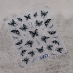 Butterfly Nail Art Stickers Adhesive Slider Ultra-Thin Clear Butterfly Sticker Decals TS3585
