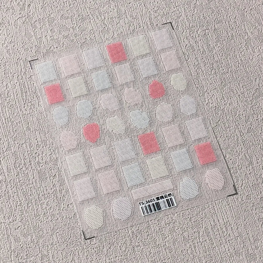 Lace Nail Art Stickers Adhesive Slider Polka Dots Nail Sticker Decals DIY Nail Supplies TS3605