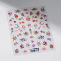 Rose Nail Art Stickers Flowers Adhesive Embossed Sticker Decals TS3738