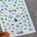 Summer Nail Art Stickers Adhesive Tropical Leaf Sticker Decals TS376