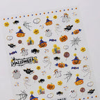 Halloween Nail Stickers | Cute Spooky Pumpkin Ghost Bat Nail Decals TS3863