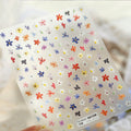 Vintage Oil Painting Floral Nail Art Stickers - Cottagecore Wildflower Decals
