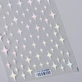 Colorful Star Nail Art Stickers Black Red Cross Stars Shape Adhesive Sticker Decals TS453