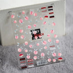 Honey Peach Nail Art Stickers Summer Fruit Adhesive Sticker Decals TS502