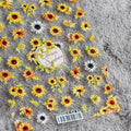 Retro Sunflower Nail Art Stickers Sunflowers Floral Adhesives Sticker Decals TS505