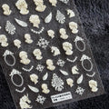 Nail Art Stickers Adhesive Slider Vintage Angel Embossed Sticker Decals TS524