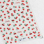 Summer Fruit Nail Art Stickers Peach Cherry Adhesive Sticker Decals TS528 embossed