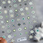 Colorful Nail Art Stickers Adhesive Slider Bohemian Embossed Sticker Decals TS601 embossed