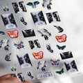 Dark Butterfly Nail Art Stickers Adhesive Embossed 3D Butterfly Sticker Decals TS654