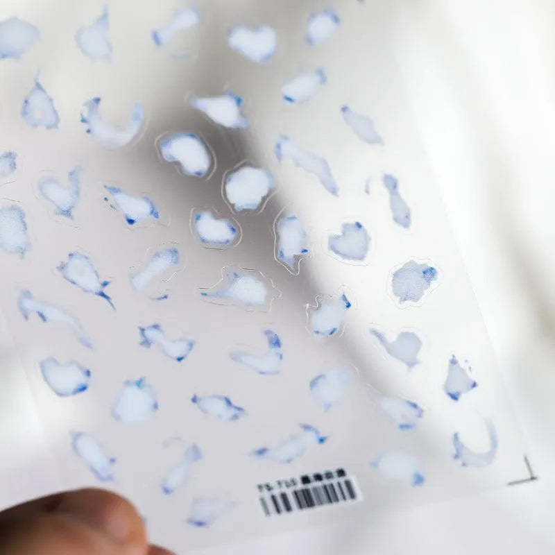 Sea Life Nail Art Stickers Jellyfish Starfish Coral Adhesives Sticker Decals TS710