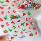 Watermelon Nail Art Stickers Summer Fruit Adhesive Sticker Decals TS753