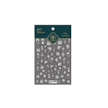 5D Winter Snowflake Nail Art Stickers White Snow Adhesive Sticker Decals TS910 embossed