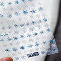 Snowflake Nail Art Stickers Gradient Blue Snowflake Adhesives Sticker Decals TS919