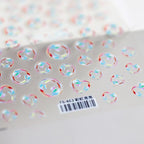 Tensor Nail Stickers Embossed Bubble Nail Art Sticker Decals DIY Nail Supplies TS462