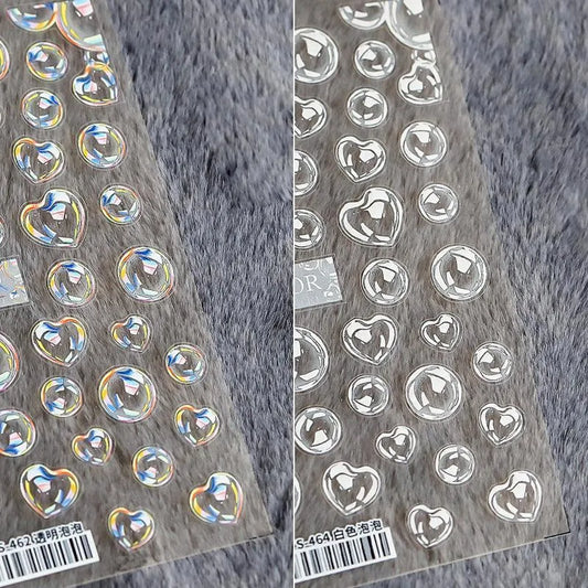 Tensor Nail Stickers Embossed Bubble Nail Art Sticker Decals DIY Nail Supplies TS462