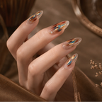 Textured Gold Foil Nail Art Stickers 