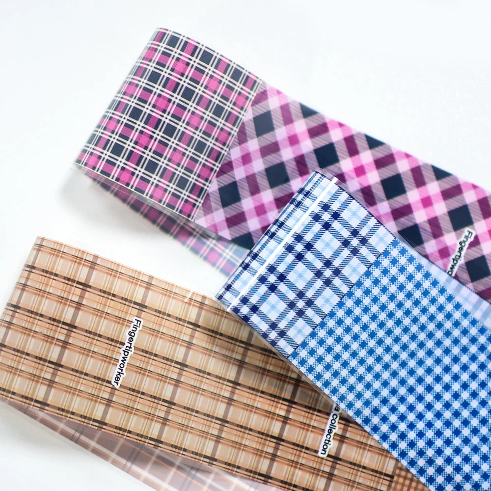 The Preppy Plaid Nail Foil Collection (50cm) - 3952
