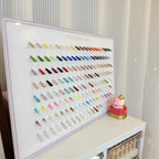 Tilted Nail Color Swatch Board, perfect for nail salon