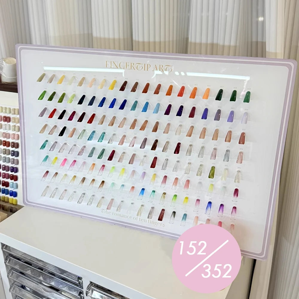 Tilted Nail Color Swatch Board, perfect for nail salon