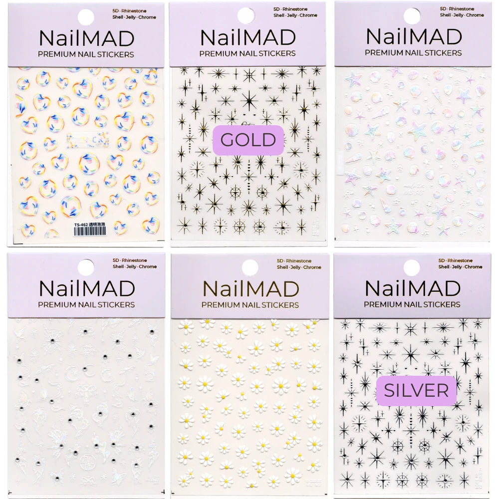 Top 24 Best Seller Kit - Premium Nail Art Stickers (Black Friday Only)