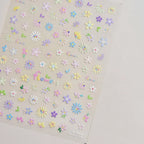 Valentines Love Heart Nail Art Stickers Flowers Adhesive Embossed Sticker Decals 