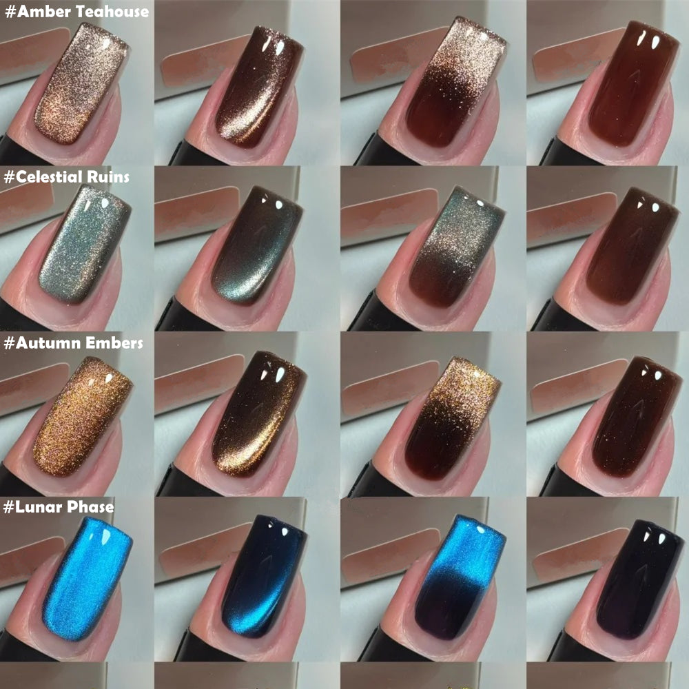 Vintage Colors Cat Eye Magnetic Gel Polish For Fall & Winter 12ml