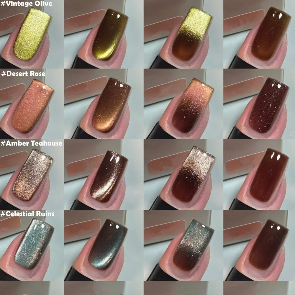Vintage Colors Cat Eye Magnetic Gel Polish For Fall & Winter 12ml