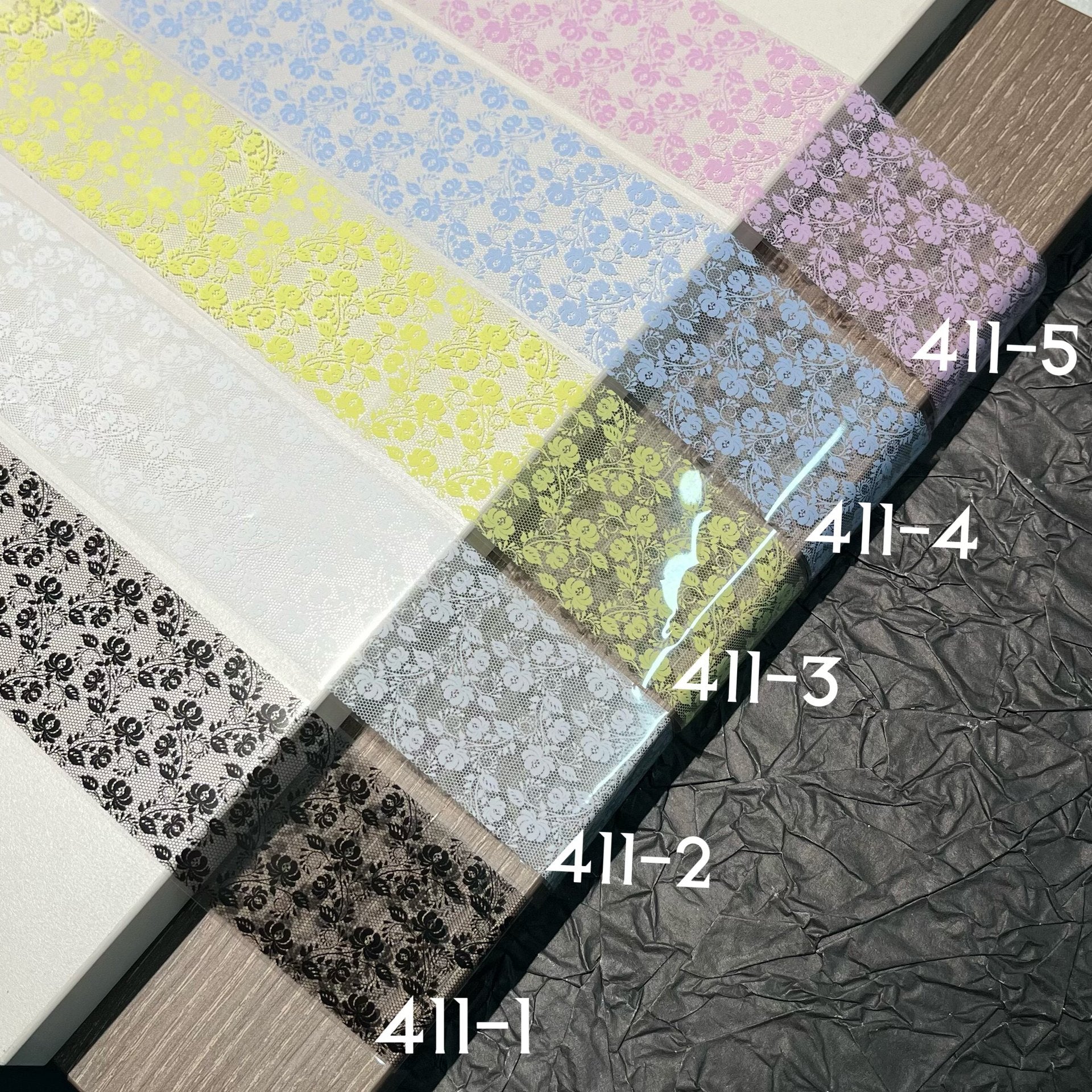 Vintage Floral Lace Nail Foil Collection