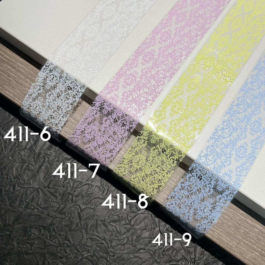 Vintage Floral Lace Nail Foil Collection