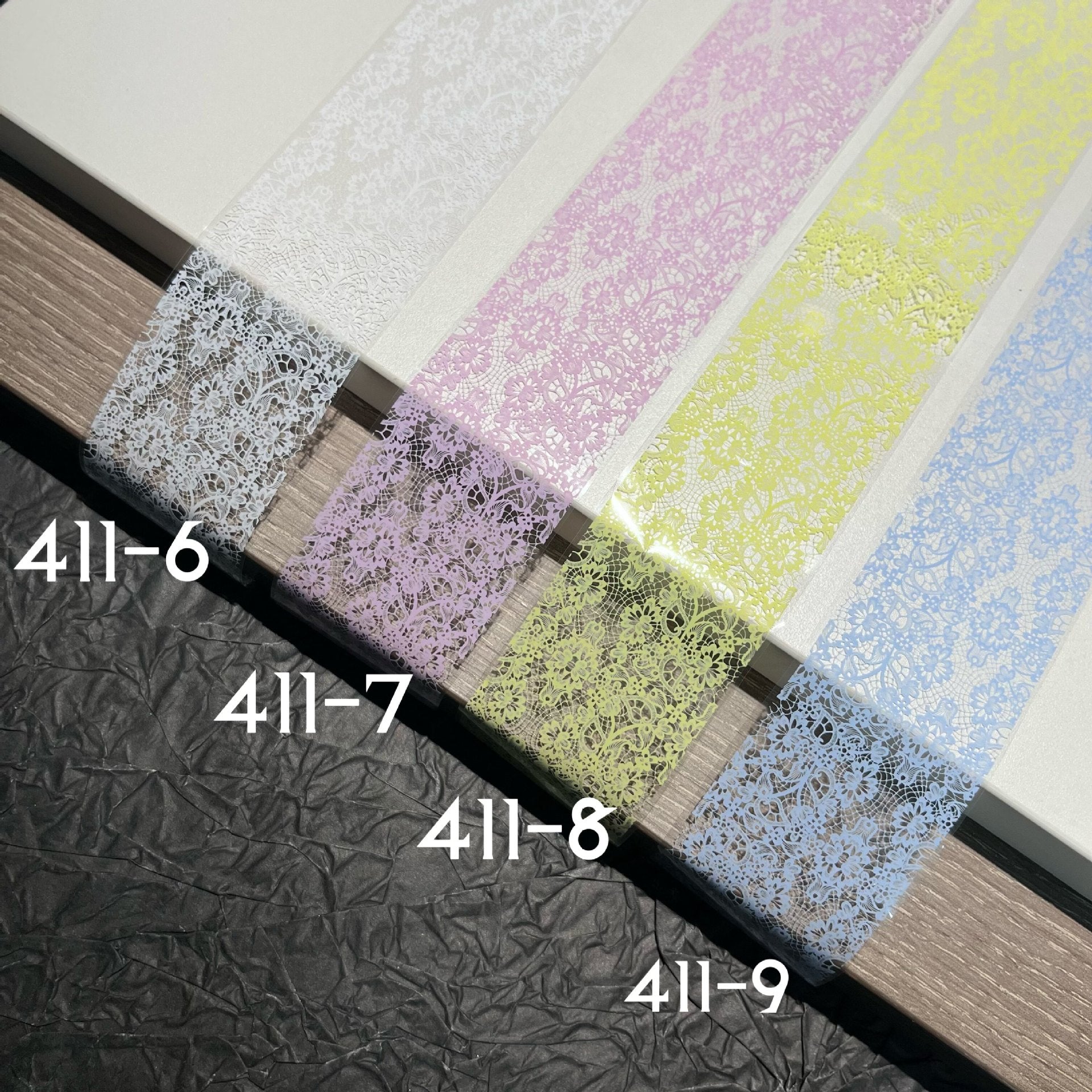 Vintage Floral Lace Nail Foil Collection