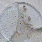 Vintage Nail Art Stickers Adhesive Gold Silver Damask Sticker Decals to4138