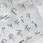Violet Flower Nail Art Stickers Adhesive Slider Lily of the Valley Sticker Decals TS2931