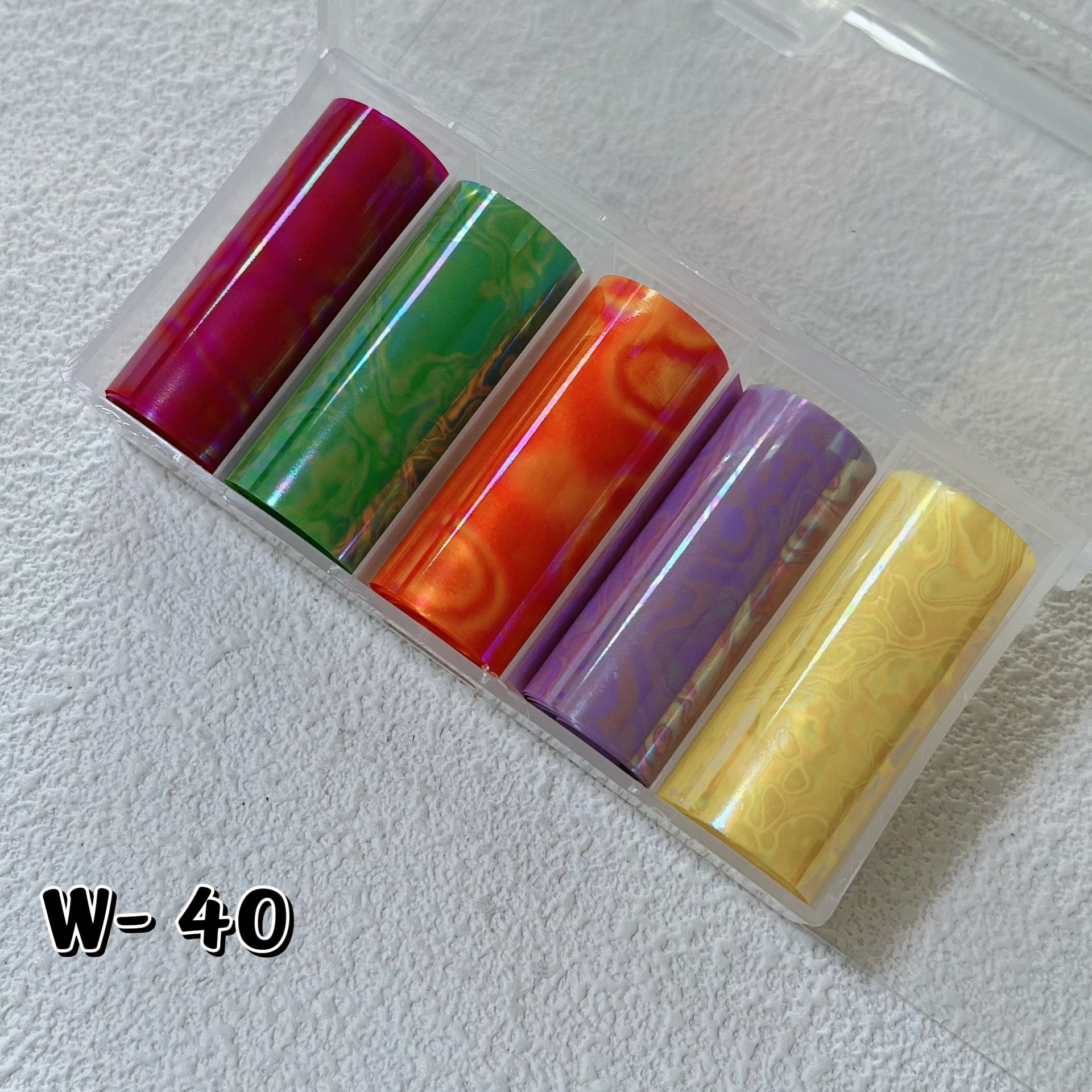 Aurora Holographic Marble Nail Foil Collection 50cm