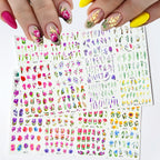 Watercolor Floral Nail Water Decals | Tulip Lavender Flower Slider Stickers