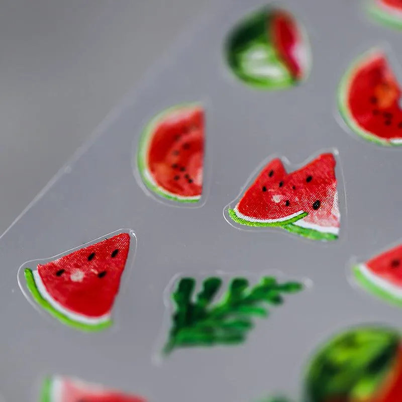 Watermelon Nail Art Stickers Summer Fruit Adhesive Sticker Decals TS753