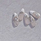 White Butterfly Nail Sticker 3D Adhesive Decals