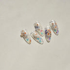 White Daisy Nail Art Stickers Adhesive Embossed Wild Flowers Sticker Decals to2931