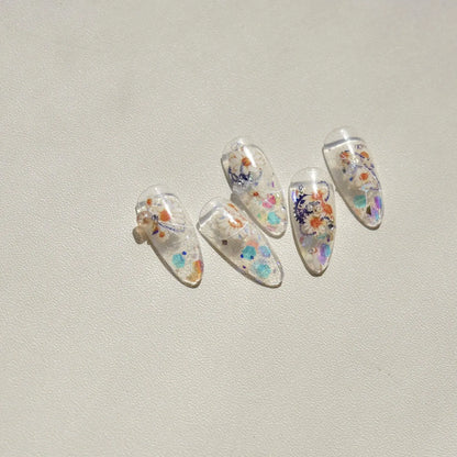 White Daisy Nail Art Stickers Adhesive Embossed Wild Flowers Sticker Decals to2931